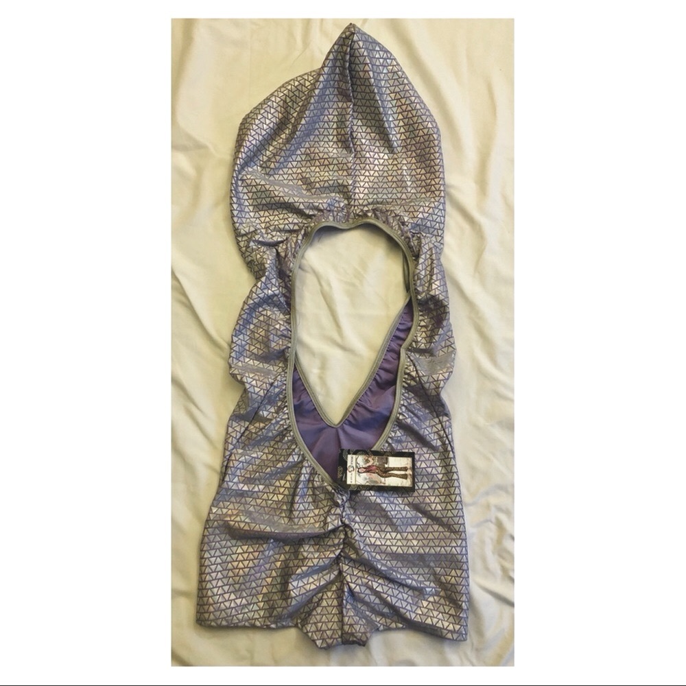 Shorts Body Suit w/ Halter Style Hood